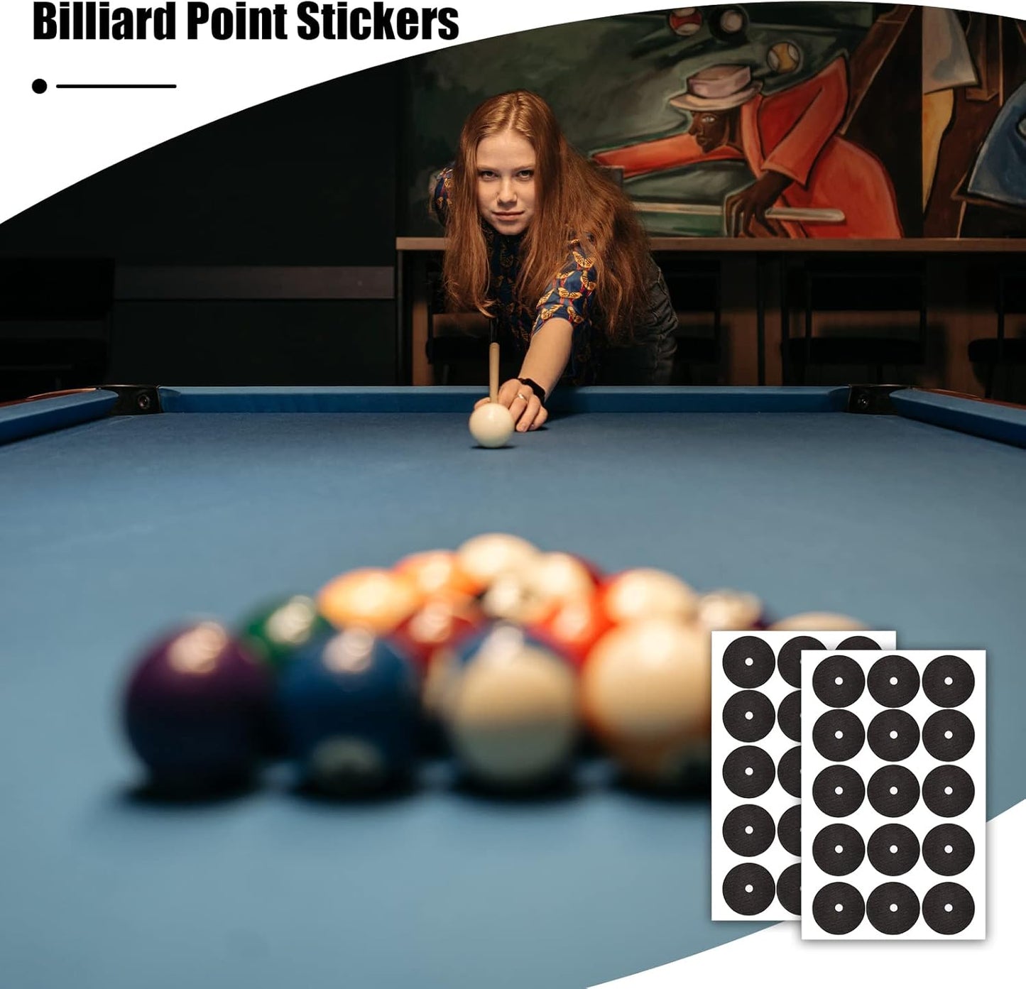 CADDURA Billiard markers Spot Stickers